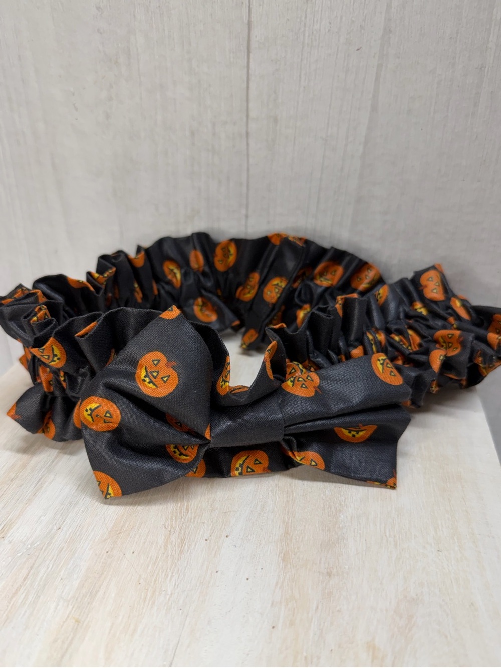 Longaberger Black Halloween Jack-o'-Lantern Garter Basket accessory